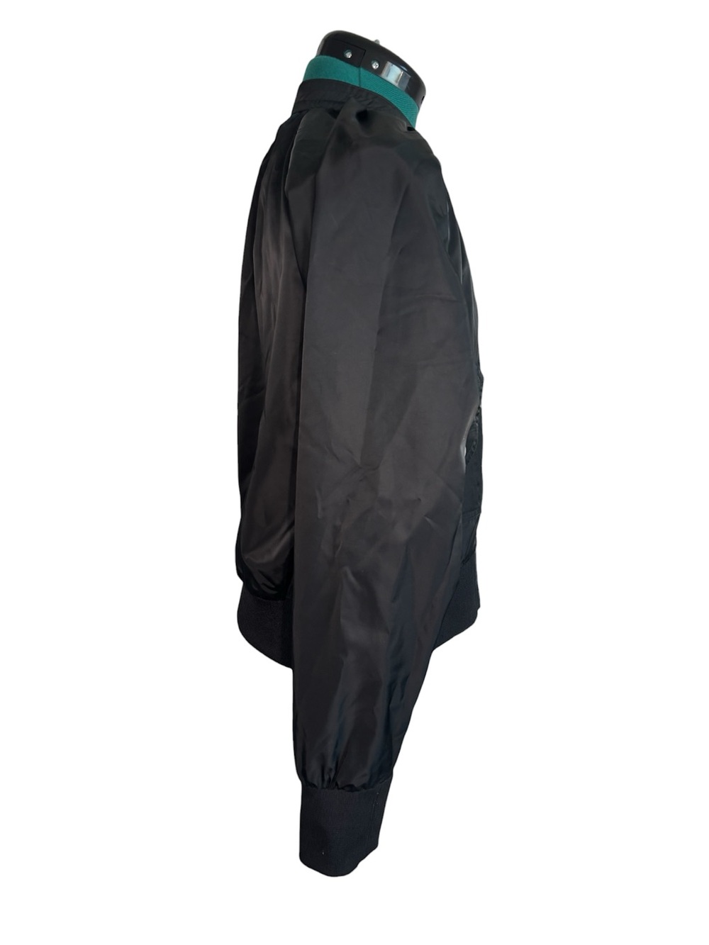 Free People Midnight Black Bomber Jacket - Lightweight Zip Front - Picture 4 of 10
